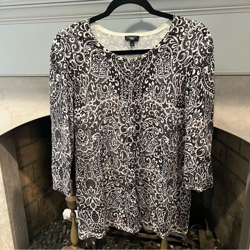 Talbots lightweight 3/4 sleeve sweater size X